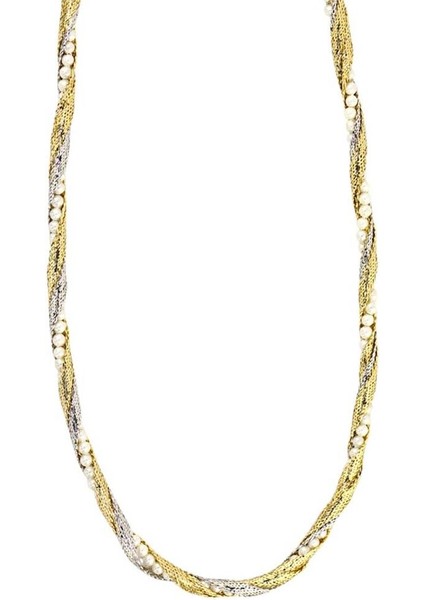 14 Ayar Altın İncili Kolye - 0191104 modelleri