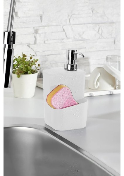 650 ml 2&amp;#39;si 1 Arada Akıllı Sabunluk ve Süngerlik