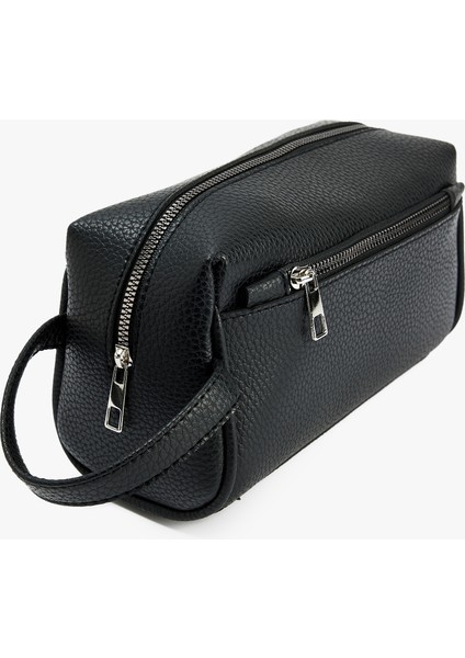 Cep Detaylı Fermuarlı Suni Deri El Çantası fiyatları