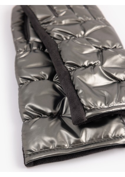 Suni Süet Metalik Parlak Görünümlü Şişme Eldiven modelleri