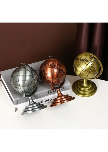 Küçük Boy Metal Dünya Küresi