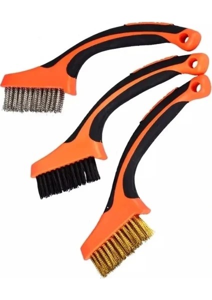 Dev Boy 3 Lü Detay Temizlik Fırça Seti Araba -Mutfak Ocak - Fayans Temizlik Fırça (Çelik- Pirinç - indirimleri