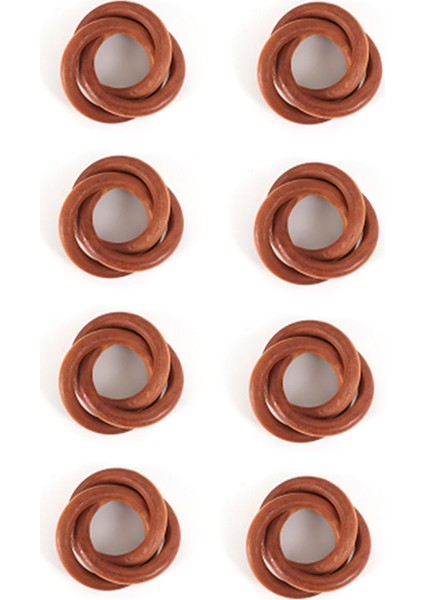 Üç Halkalı Peçete Halkaları, Dekoratif Kelepçe Serviette Halkası, Peçete Tutucuları, Peçete Halkaları Parti Dekorasyonu Için Toplu 8pcs (Yurt Dışından)