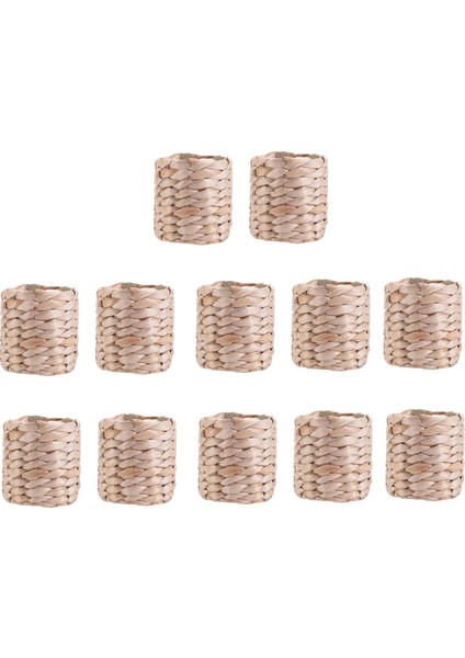 12PCS Peçete Yüzükleri, Su Sümbül Peçete Tutucu Yüzükler - Doğum Günü Partisi Için Rustik Peçete Yüzükleri, Yemek Masa Dekorasyonu (Yurt Dışından)