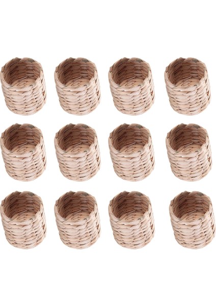 12PCS Peçete Yüzükleri, Su Sümbül Peçete Tutucu Yüzükler - Doğum Günü Partisi Için Rustik Peçete Yüzükleri, Yemek Masa Dekorasyonu (Yurt Dışından) modelleri