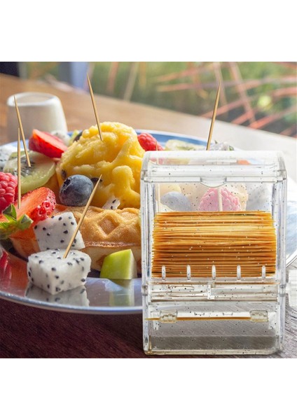 2pcs Kürdan Dağıtıcı Net Düğme Anahtarı Kürdan Tutucu Raf Standı Otomatik Kürdan Standı Masa Evi Için Saklama Kutuları (Yurt Dışından) modelleri