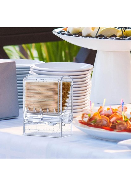 2pcs Kürdan Dağıtıcı Net Düğme Anahtarı Kürdan Tutucu Raf Standı Otomatik Kürdan Standı Masa Evi Için Saklama Kutuları (Yurt Dışından) indirimleri