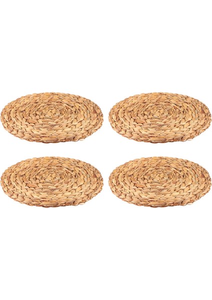 4pc Doğal Su Kabak Dokuma Placemat Yuvarlak Dokuma Rattan Masası Mat Su Kabağı Placemat Yuvarlak Ped Dokuma Yeşil Tropik Düğün Veya Ev Dekorasyonu 30CM (Yurt Dışından) fırsatları