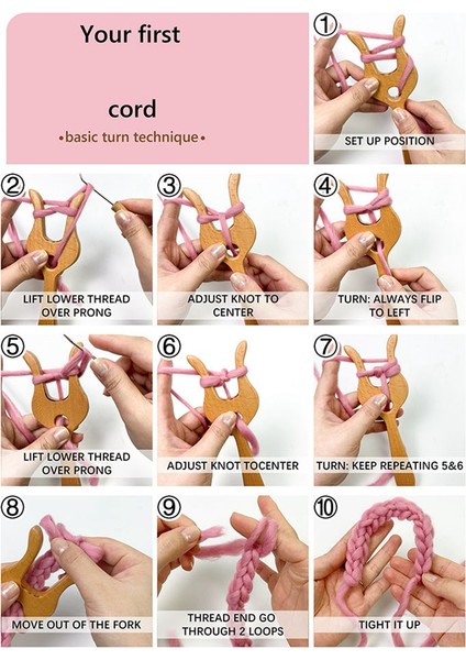 Büyük 19CM Ahşap Çatal Örgü Çatal El Yapımı Yün Örgü Çiçek Çatal Çocukların El Yapımı Yünlü Çiçek Çatal (Yurt Dışından) fiyatları