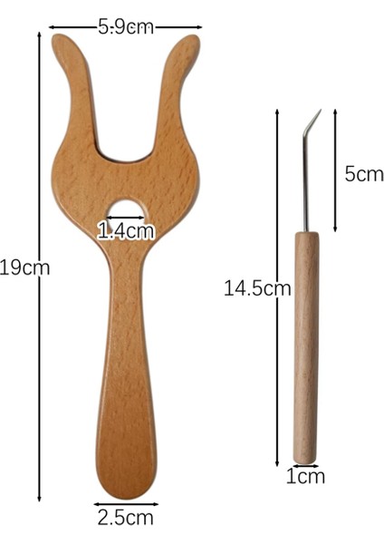 Büyük 19CM Ahşap Çatal Örgü Çatal El Yapımı Yün Örgü Çiçek Çatal Çocukların El Yapımı Yünlü Çiçek Çatal (Yurt Dışından) indirimleri