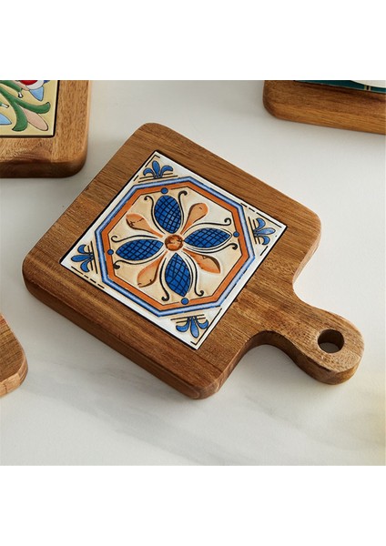 Masif Ahşap Karo Yalıtım Potu Paspasları, Ev Retro Placemats, Yüksek Sıcaklığa Dayanıklı Mutfak Masa Paspasları Coasters C (Yurt Dışından) fiyatları
