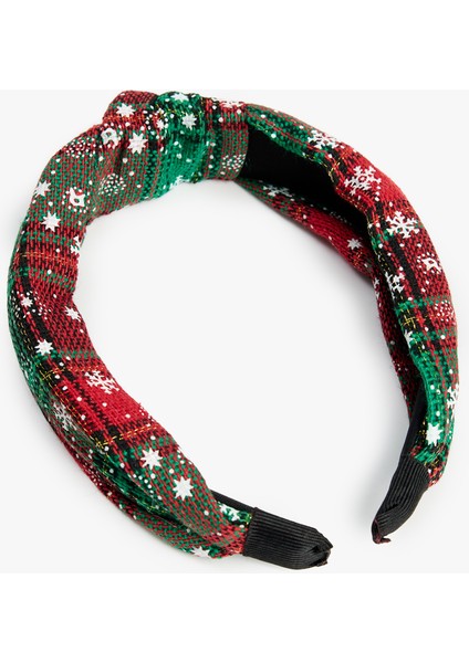 Ekoseli Fiyonklu Kar Desenli Taç fiyatları