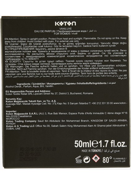 Parfüm Vaniluxe 50 ml modelleri