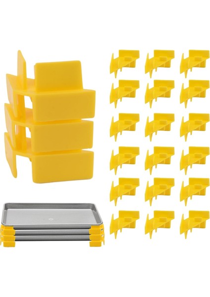 Tepsi Istifleyicileri, 24 Adet Tray Istifleyicileri, Hasat Sağ Dondurucu Kurutucu Aksesuarları Için Tray Istifleyiciler Setleri Dolap Kiler (Yurt Dışından) indirimleri