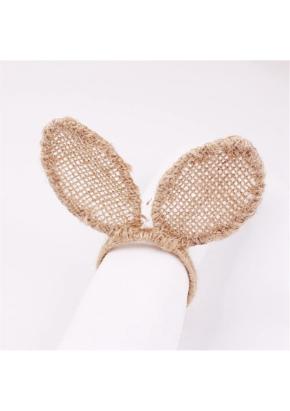 6pcs Peçete Yüzükleri Paskalya Tavşanı Kulakları Peçete Yüzükleri Tutucu Peçete Yüzük Tokalar Yemek Masa Ayar Dekoru (Yurt Dışından) fırsatları