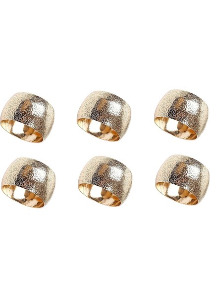 6pcs Altın Metal Peçete Halkaları, Zarif Düğün Peçete Tutucu Halkaları, Masa Dekor Kutlamaları Için Mükemmel (Yurt Dışından) fiyatları