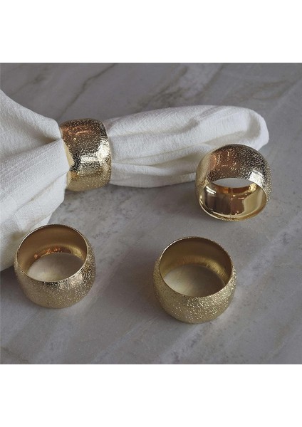 6pcs Altın Metal Peçete Halkaları, Zarif Düğün Peçete Tutucu Halkaları, Masa Dekor Kutlamaları Için Mükemmel (Yurt Dışından) indirimleri