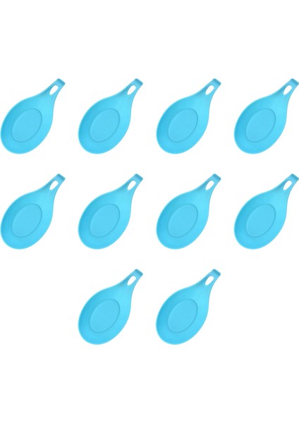 Kaşık Dinlenme Ped Gıda Sınıfı Kaşık Isıya Dayanıklı Mat Cihaz Mutfak Eşyaları Mutfak Yemekleri Mavi (Yurt Dışından)