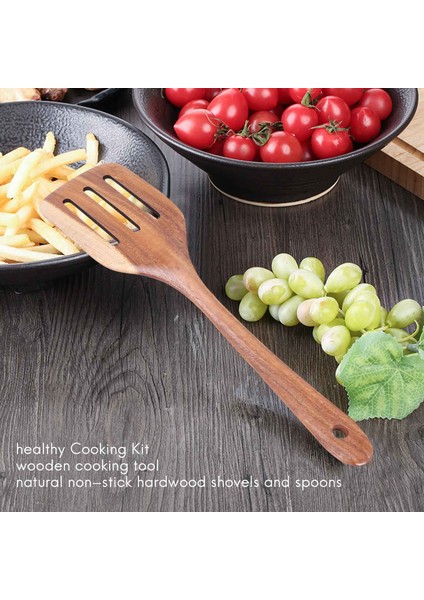 Sağlıklı Pişirme Aletleri Set Ahşap Pişirme Aletleri Doğal Yapışmaz Sert Ahşap Spatula ve Kaşık - Dayanıklı Çevre Dostu ve Güvenli Mutfak Yemek Kaşığı (Yurt Dışından) fiyatları