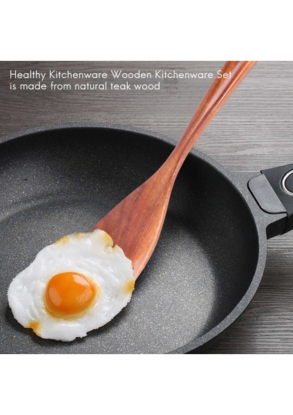 Sağlıklı Pişirme Aletleri Set Ahşap Pişirme Aletleri Doğal Yapışmaz Sert Ahşap Spatula ve Kaşık - Dayanıklı Çevre Dostu ve Güvenli Mutfak Yemek Kaşığı (Yurt Dışından) modelleri