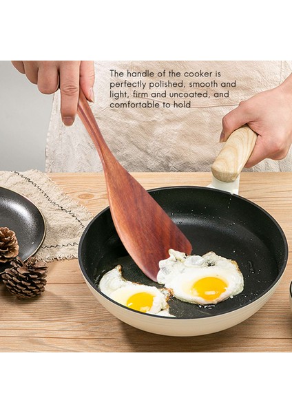Sağlıklı Pişirme Aletleri Set Ahşap Pişirme Aletleri Doğal Yapışmaz Sert Ahşap Spatula ve Kaşık - Dayanıklı Çevre Dostu ve Güvenli Mutfak Yemek Kaşığı (Yurt Dışından) fırsatları