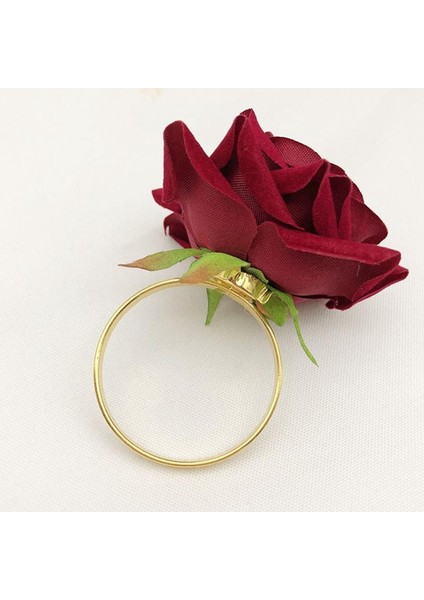6pcs/lot Romantik Gül Peçete Halkaları Alaşım Peçete Tutucu Düğün Için Tatil Ziyafet Dekorasyon (Yurt Dışından) indirimleri
