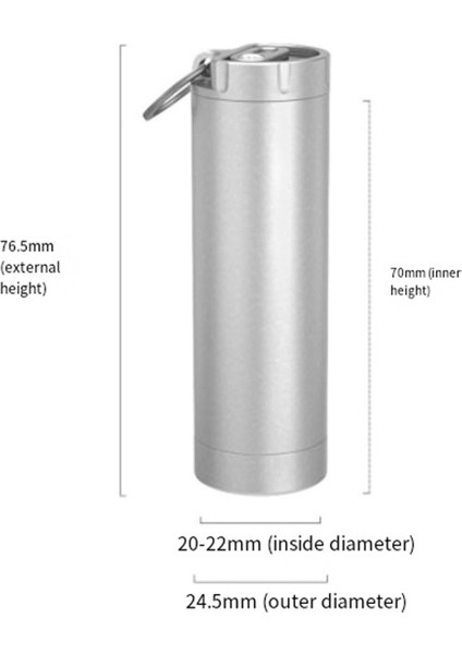 Titanyum Alaşımlı Çok Fonksiyonlu Kürdan Kutusu Titanyum Alaşım Şişe Seyahat Saklama Kutusu Dış Araçlar (Yurt Dışından) fiyatları