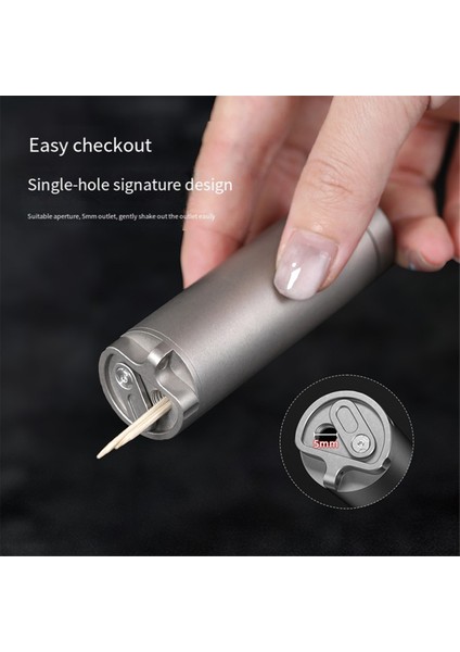 Titanyum Alaşımlı Çok Fonksiyonlu Kürdan Kutusu Titanyum Alaşım Şişe Seyahat Saklama Kutusu Dış Araçlar (Yurt Dışından) indirimleri