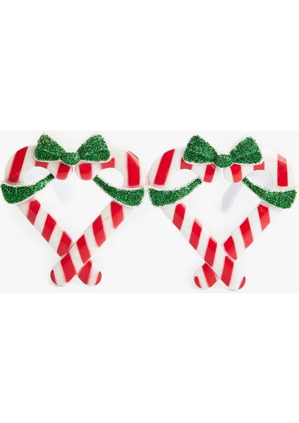 Yılbaşı Temalı Çizgili Fiyonklu Gözlük fiyatları