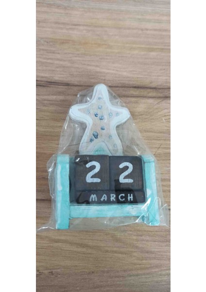 Ahşap Deniz Yıldızı Figürlü Takvim