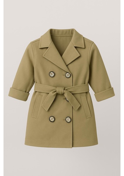 % 100 Pamuk Çocuk Trençkot -3-7 Yaş Günlük & Şık Dış Giyim fiyatları