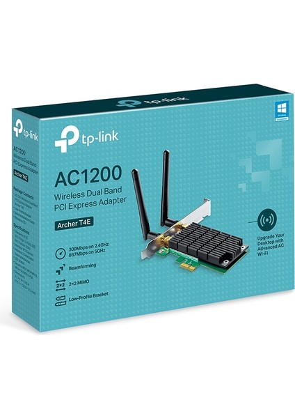 Tp-Link Archer T4E AC1200 Wi-Fi Pcı Express Adaptö Adaptör, 867 Mbps (3yıl Üretici Garantili) fırsatları