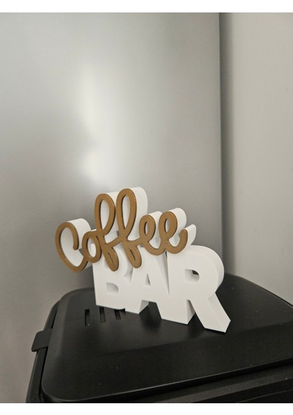 Kahve Köşesi Coffee Bar Yazılı Dekoratif Masaüstü Biblo fiyatları