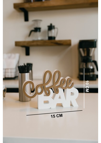 Kahve Köşesi Coffee Bar Yazılı Dekoratif Masaüstü Biblo modelleri