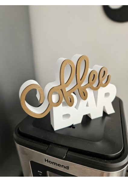 Kahve Köşesi Coffee Bar Yazılı Dekoratif Masaüstü Biblo fırsatları