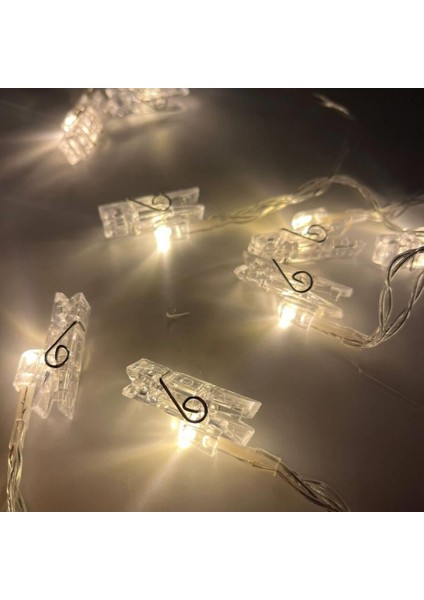 2 M Pilli 10 Işık Mandal Modeli Yılbaşı LED Işık Süsü – Dekoratif Gün Işığı Aydınlatma fiyatları