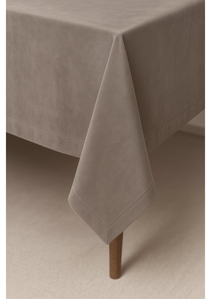 Kadife Dokulu Masa Örtüsü | Şık, Yumuşak, Leke Tutmaz Vizon Masa Örtüsü fiyatları