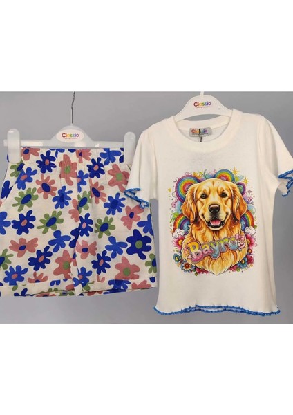 Mino Alaçatı Keten Şort-Bayro Baskılı Pamuk Tişört Takım modelleri