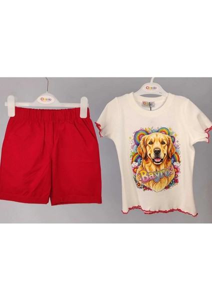 Mino Alaçatı Keten Şort-Bayro Baskılı Pamuk Tişört Takım fiyatları