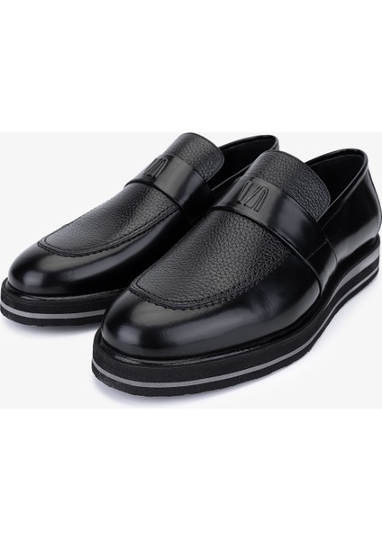 Erkek Hakiki Deri Siyah Floter Loafer Ayakkabı 183 20089 Erk Ayk SK25-26 Sıyah Acma/syh Fltr indirimleri