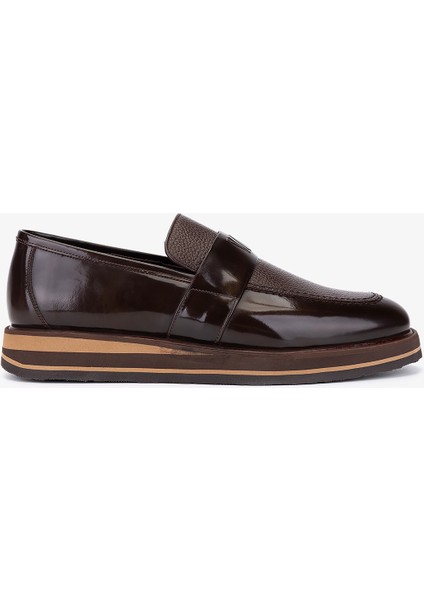 Erkek Hakiki Deri Loafer Ayakkabı 183 20089 Erk Ayk SK25-26 Kahve Acma/khv Fltr
