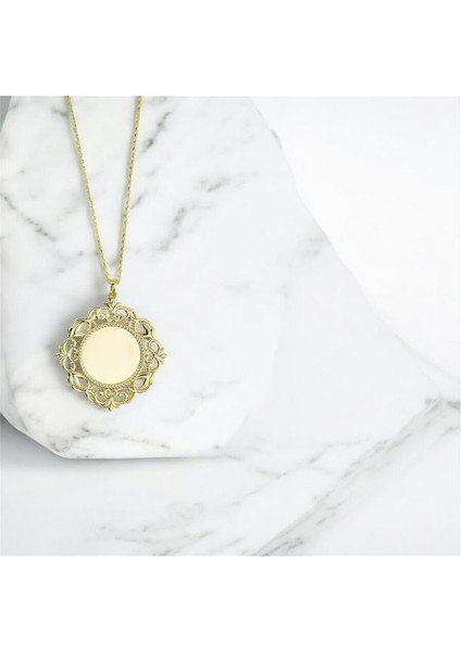 14 Ayar Altın Plaka Kolye - 0201263 fiyatları