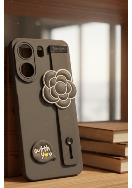 Redmi 13C Uyumlu Kılıf Siyah Renk 3D Figürlü Darbe Emici Yumuşak Silikon Kapak fiyatları