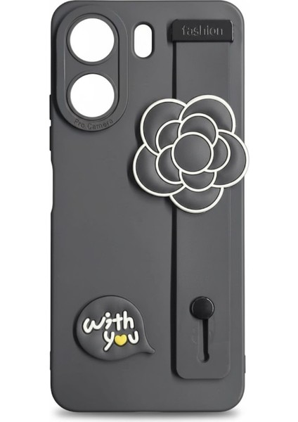 Redmi 13C Uyumlu Kılıf Siyah Renk 3D Figürlü Darbe Emici Yumuşak Silikon Kapak fırsatları