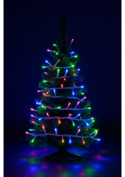 10 Metre Rgb LED Işık - Renkli Fonksiyonlu, Eklemeli Fişli Lüks Dekoratif Yılbaşı Aydınlatması