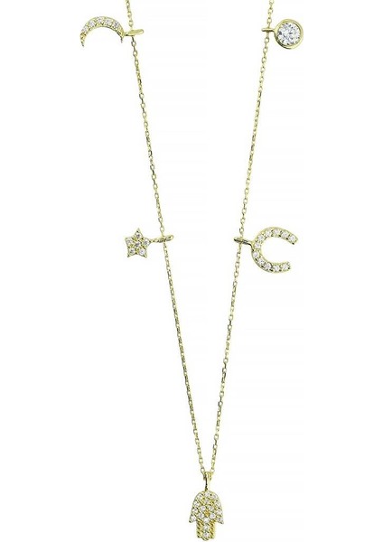 14 Ayar Altın Şans Kolye - 0201267