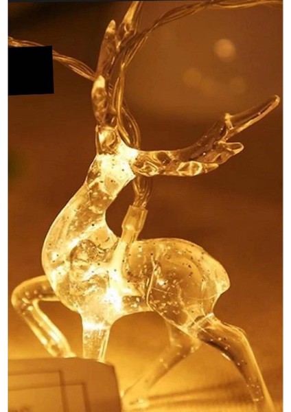10'lu LED Ren Geyiği Işık Zinciri – Yılbaşı Dekoratif Fener Modeli (Pvc Kutuda) modelleri