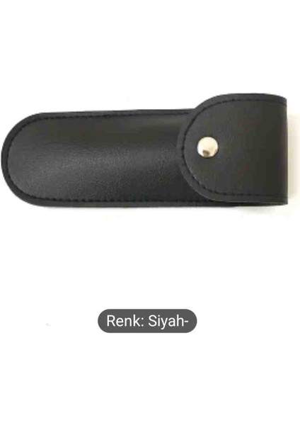 Tirbişon Saklama Kılıfı Siyah Yumuşak Deri