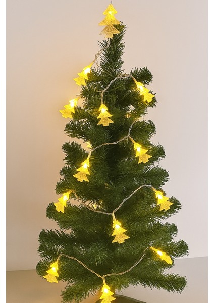 2 Metre Pilli Çam Ağacı LED Işık – 10'lu Yılbaşı Dekor Aydınlatma Modeli modelleri