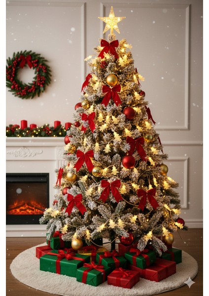 2 Metre Pilli Çam Ağacı LED Işık – 10'lu Yılbaşı Dekor Aydınlatma Modeli fırsatları